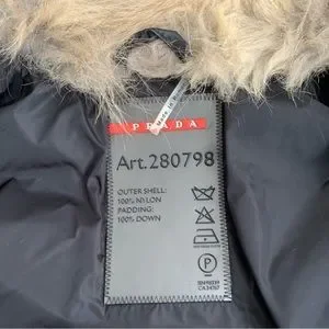 Prada | Jackets & Coats | Prada Fur Collar Down Puffer